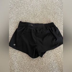 Lululemon fast and free short size 4 black
